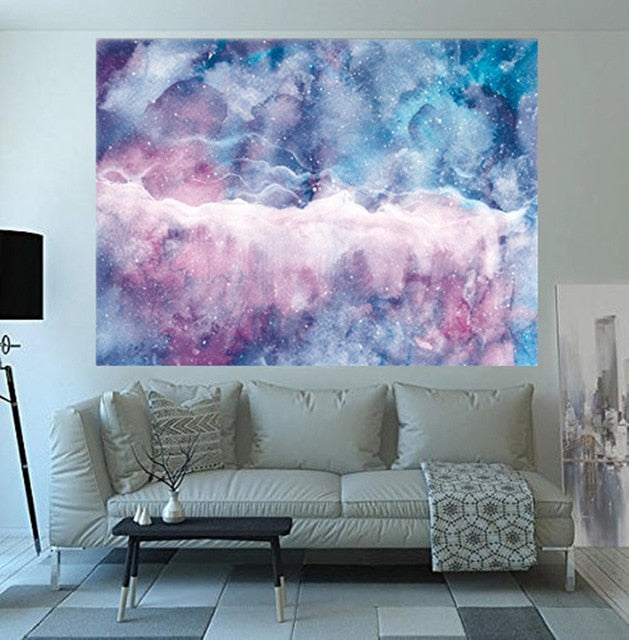 The Moon Tapestry Wall Hanging Galaxy Night Sky Psychedelic Wall Tapestry Mandala Wall Cloth Tapestries Wall Carpet Beach Towel